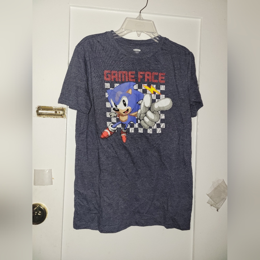 Sonic The Hedgehog Boys' Game Face Kids Video Game Character T-Shirt